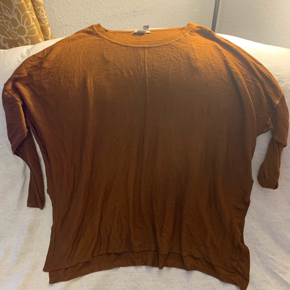H&M mustard brown sweater